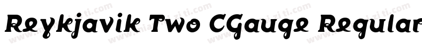 Reykjavik Two CGauge Regular字体转换